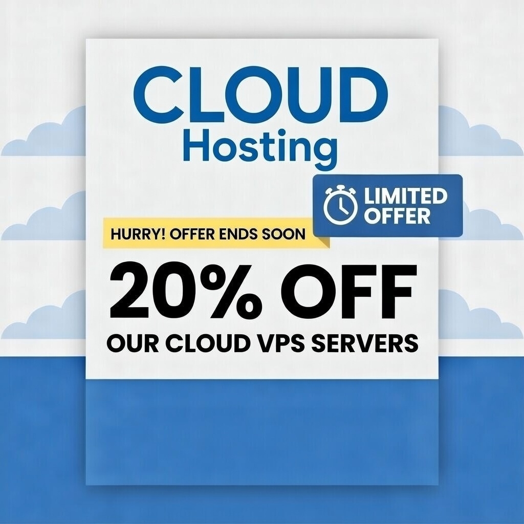 20% OFF Cloud VPS &ndash; New Users Only
