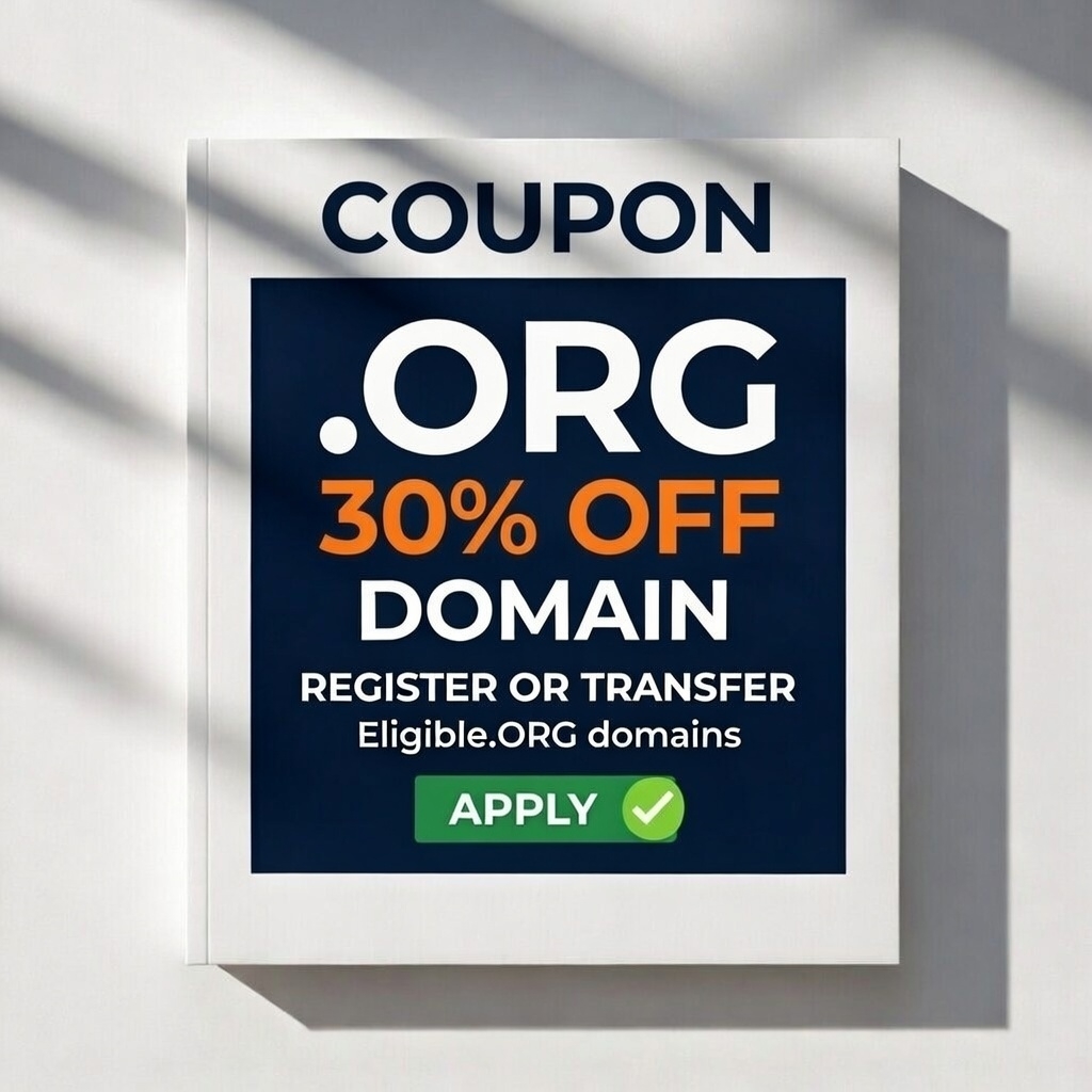 30% OFF .ORG Domains &ndash; New Customers Only